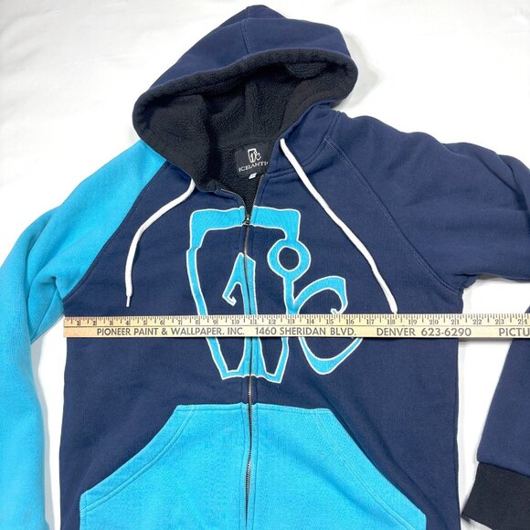 Icelantic Colorado Blue Fleece-Lined Heavyweight Full-Zip Hoodie Jacket Mens L - Picture 10 of 13